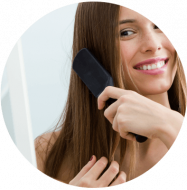 Cabelo com fios mais fortes